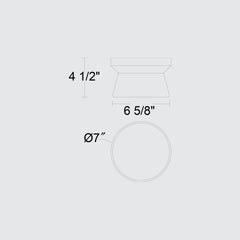 Skirt 7" Pendant