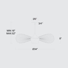 New Wave 34" Pendant