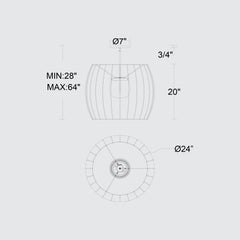 Aruba 24" Pendant