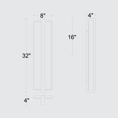 Seafoam 32" Outdoor Wall Sconce