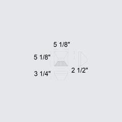 Ribbed 5-1/8" Outdoor Wall Sconce