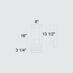 Paletto 16" Outdoor Wall Sconce