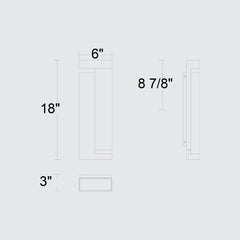Dance 18" Outdoor Wall Sconce