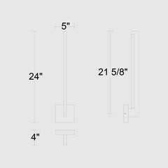 Lana 24" Outdoor Wall Sconce