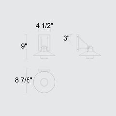 Radiant 9" Outdoor Wall Sconce