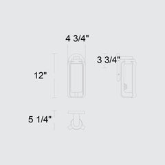 Clover 12" Outdoor Wall Sconce