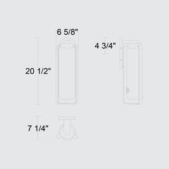 Clover 20-1/2" Outdoor Wall Sconce