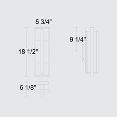 In & Out 18-1/2" Outdoor Wall Sconce