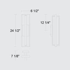 In & Out 24-1/2" Outdoor Wall Sconce