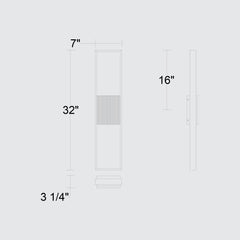 Miami 32" Outdoor Wall Sconce