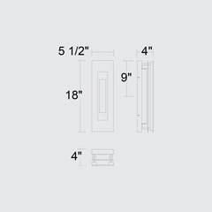 Layer 18" Outdoor Wall Sconce