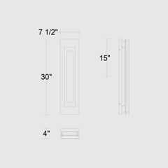 Layer 30" Outdoor Wall Sconce