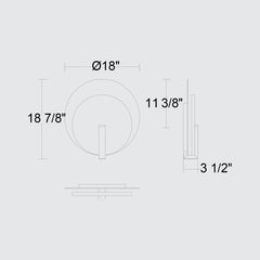 Eclipse 18-3/4" Outdoor Wall Sconce