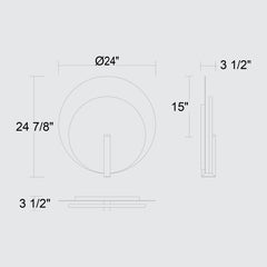 Eclipse 24-3/4" Outdoor Wall Sconce