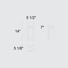 Kast 14" Outdoor Wall Sconce