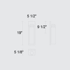 Kast 19" Outdoor Wall Sconce