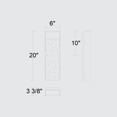 Terrazzo 20" Outdoor Wall Sconce