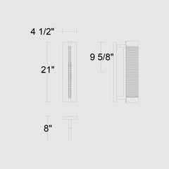 Solice 21" Outdoor Wall Sconce