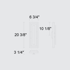 Panels 20-3/8" Outdoor Wall Sconce