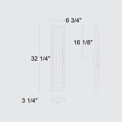 Panels 32-1/4" Outdoor Wall Sconce