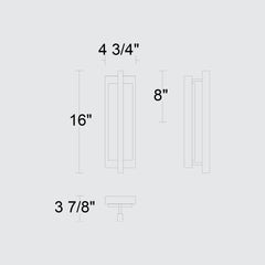 Dakota 16" Outdoor Wall Sconce