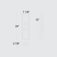 Mars 24" Outdoor Wall Sconce