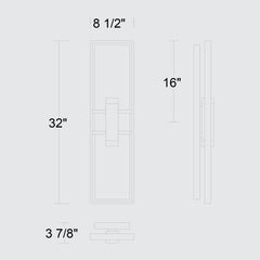 Mars 32" Outdoor Wall Sconce