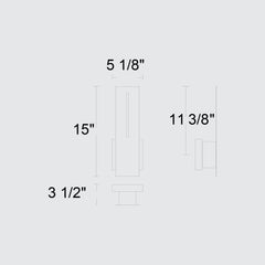 Slot 15" Outdoor Wall Sconce