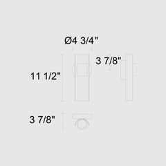 Hugo 11-1/2" Outdoor Wall Sconce