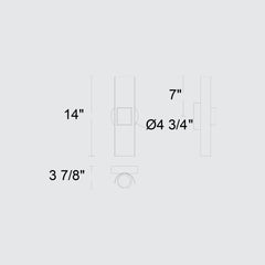 Hugo 14" Outdoor Wall Sconce
