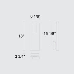 Mille 18" Outdoor Wall Sconce