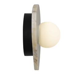 Sand Black - White Marble