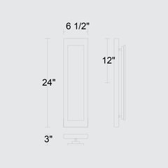 Zoey 24" Outdoor Wall Sconce