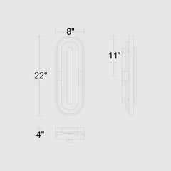 Roundabout 22" Wall Sconce