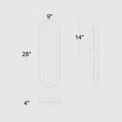 Roundabout 28" Wall Sconce