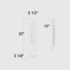Rivera 20" Outdoor Wall Sconce