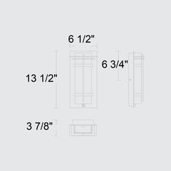 Frank 13-1/2" Outdoor Wall Sconce