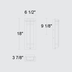 Frank 18" Outdoor Wall Sconce