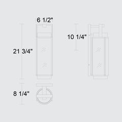 Winston 21-3/4" Outdoor Wall Sconce