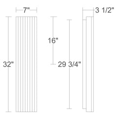 Corithian 32" Wall Sconce