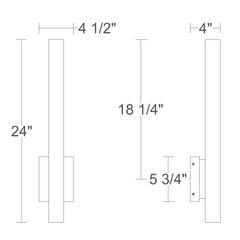 Lina 24" Wall Sconce