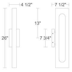 Loop 26" Wall Sconce