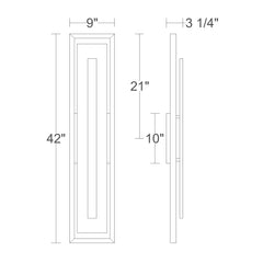 Panels 42" Wall Sconce