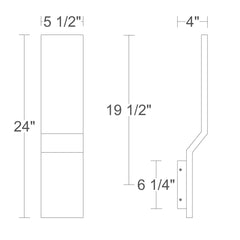 Plateau 24" Wall Sconce
