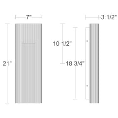 Wavey 21" Wall Sconce