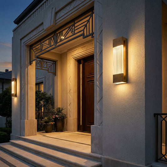 Art Deco Design Meets Functionality in Outdoor Wall Lighting