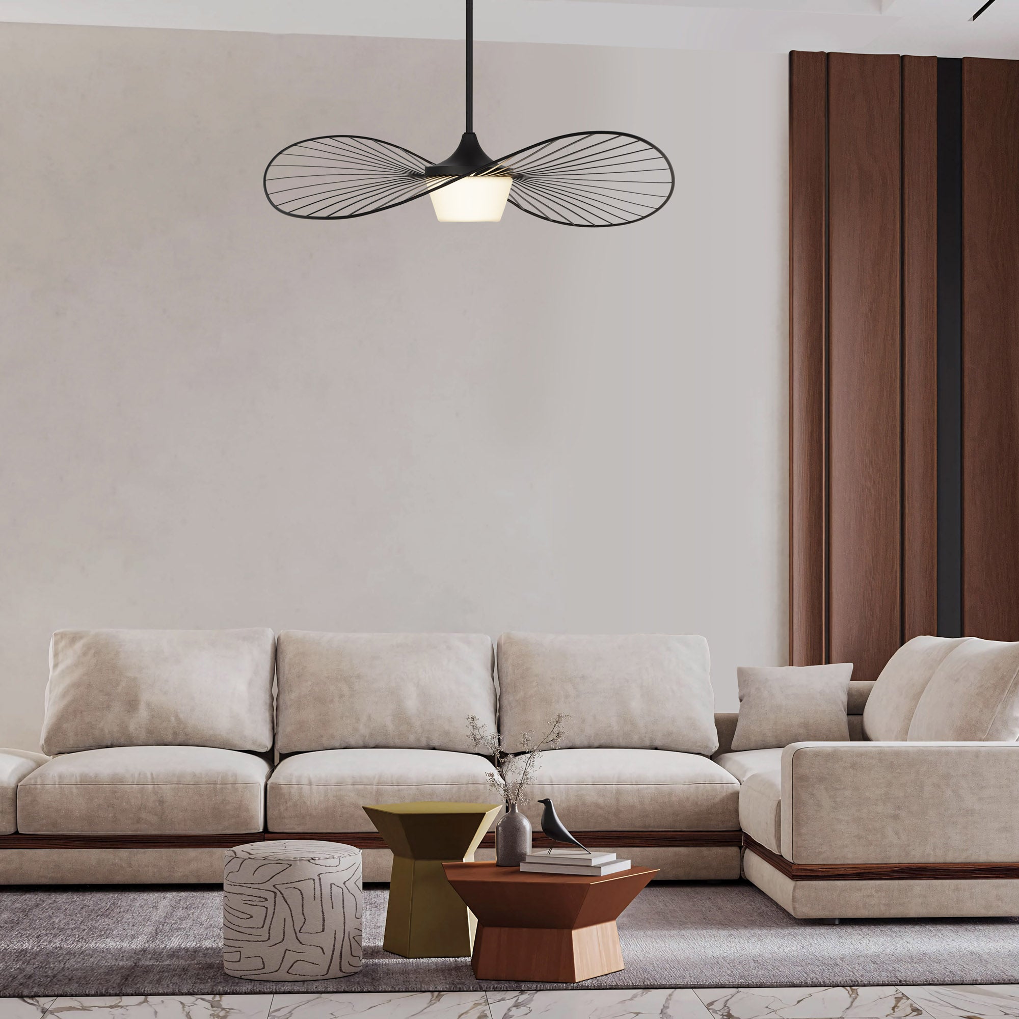 【美品】UNICO OLIKA LAMP 3BULB PENDANT New Wave 34