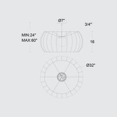 Aruba 32" Pendant