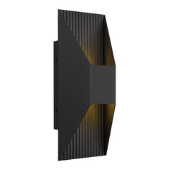 Ribbed 12" Outdoor Wall Sconce