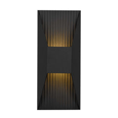 Ribbed 12" Outdoor Wall Sconce